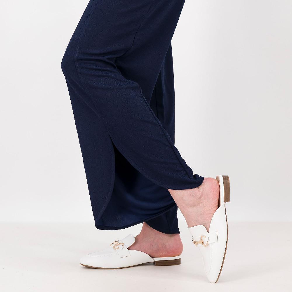 QVC Isaac Mizrahi Live Pantaloni Ampi Vita Elasticata Tasche Inserite