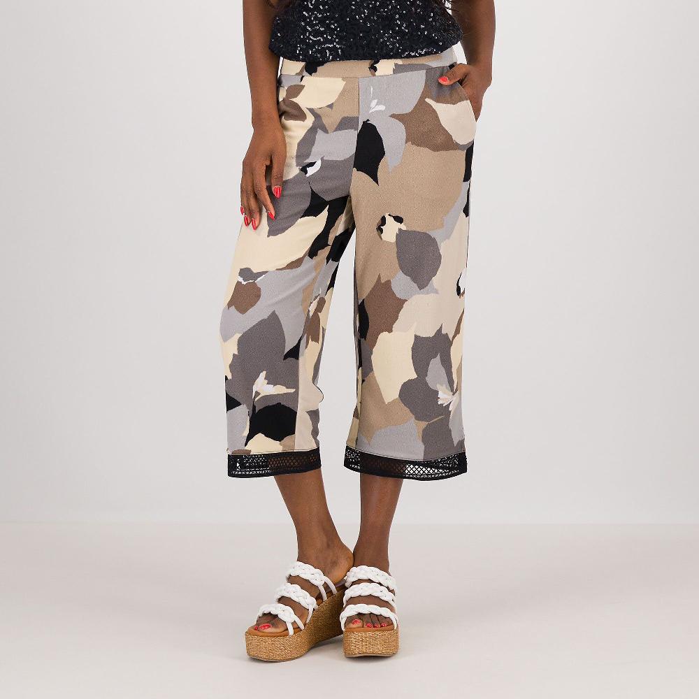 QVC Isaac Mizrahi Live Pantaloni capri fantasia con elastico in vita