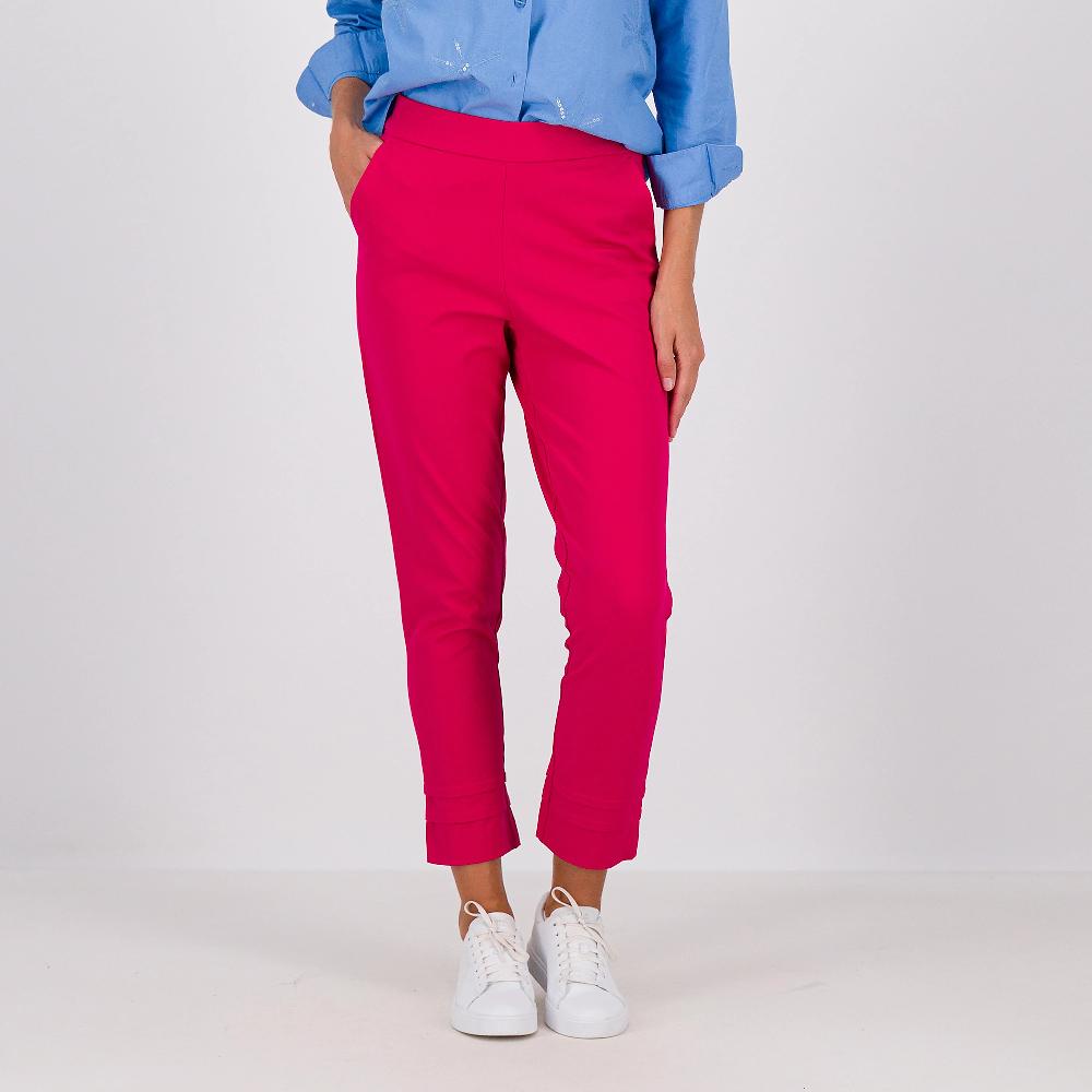 QVC Isaac Mizrahi Live Pantaloni dritti alla caviglia con elastico in vita