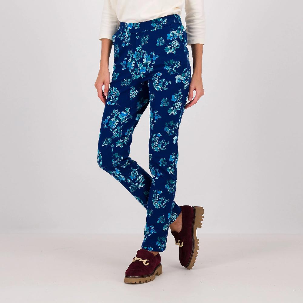 QVC Isaac Mizrahi Live Pantaloni fantasia in misto cotone con elastico in vita