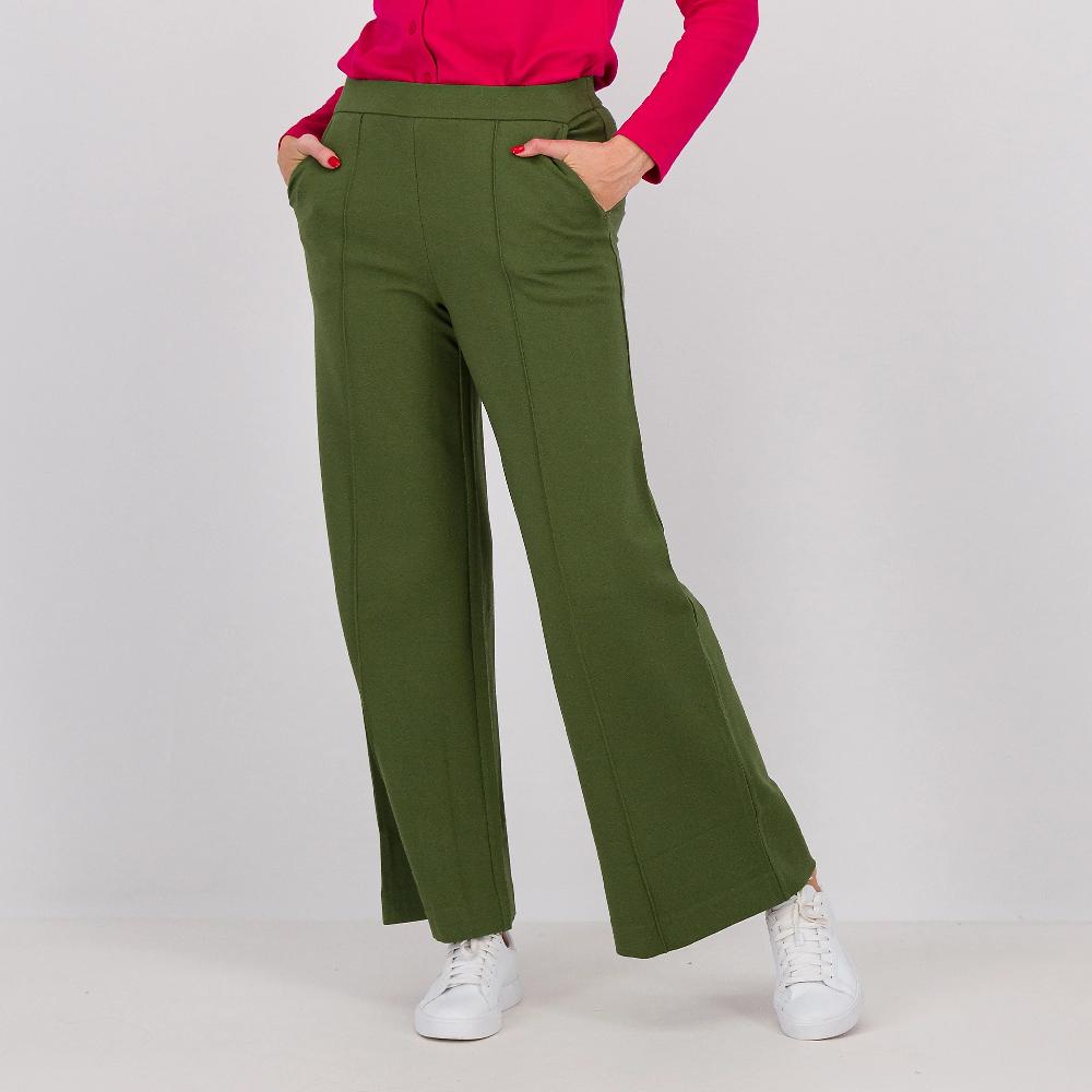 QVC Isaac Mizrahi Live Pantaloni gamba ampia con elastico in vita