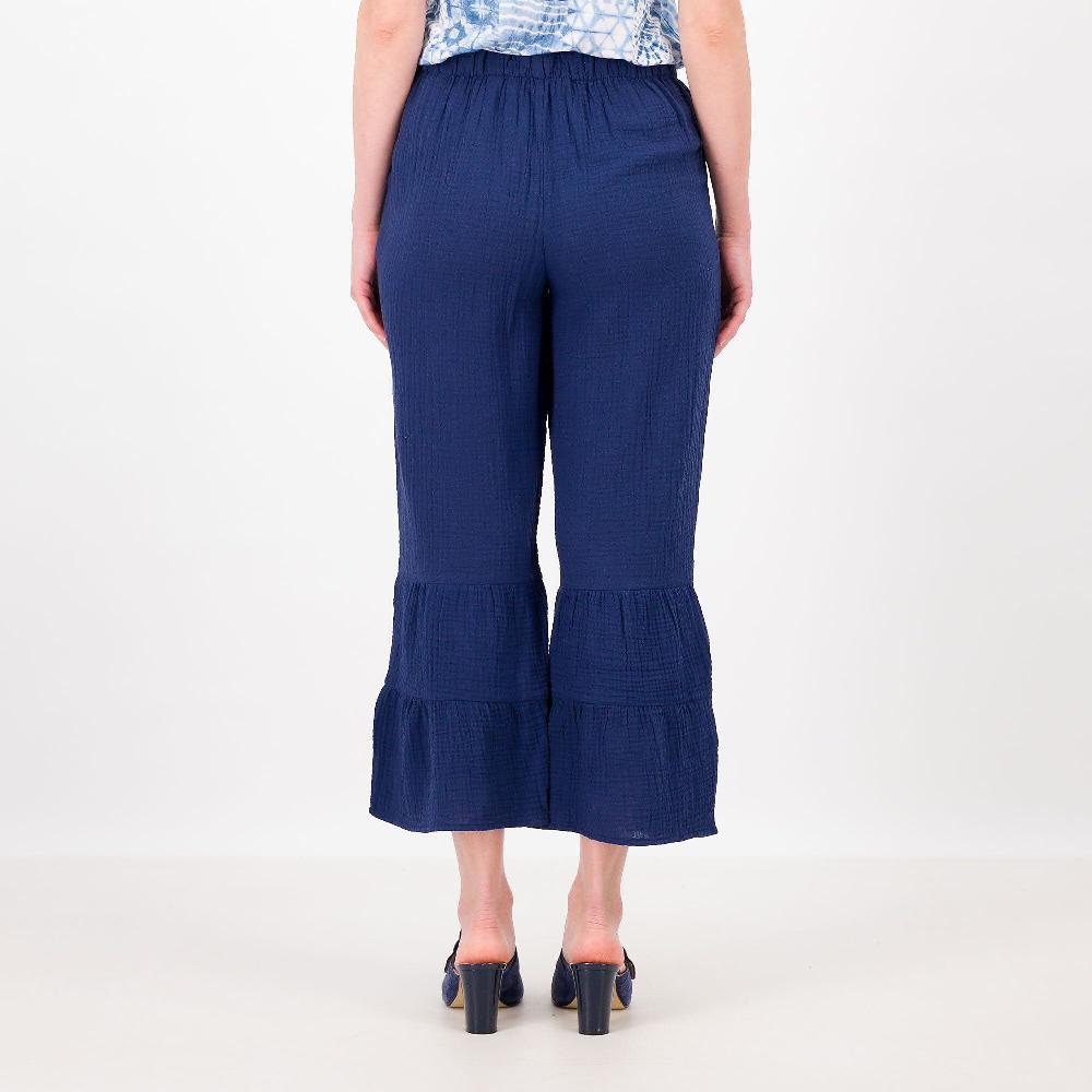 QVC Isaac Mizrahi Live Pantaloni In Cotone Con Balze