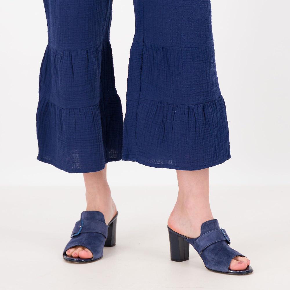 QVC Isaac Mizrahi Live Pantaloni In Cotone Con Balze