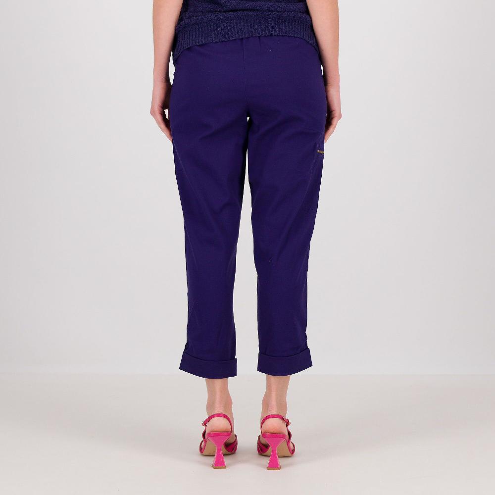 QVC Isaac Mizrahi Live Pantaloni In Satin Con Risvolto Al Fondo