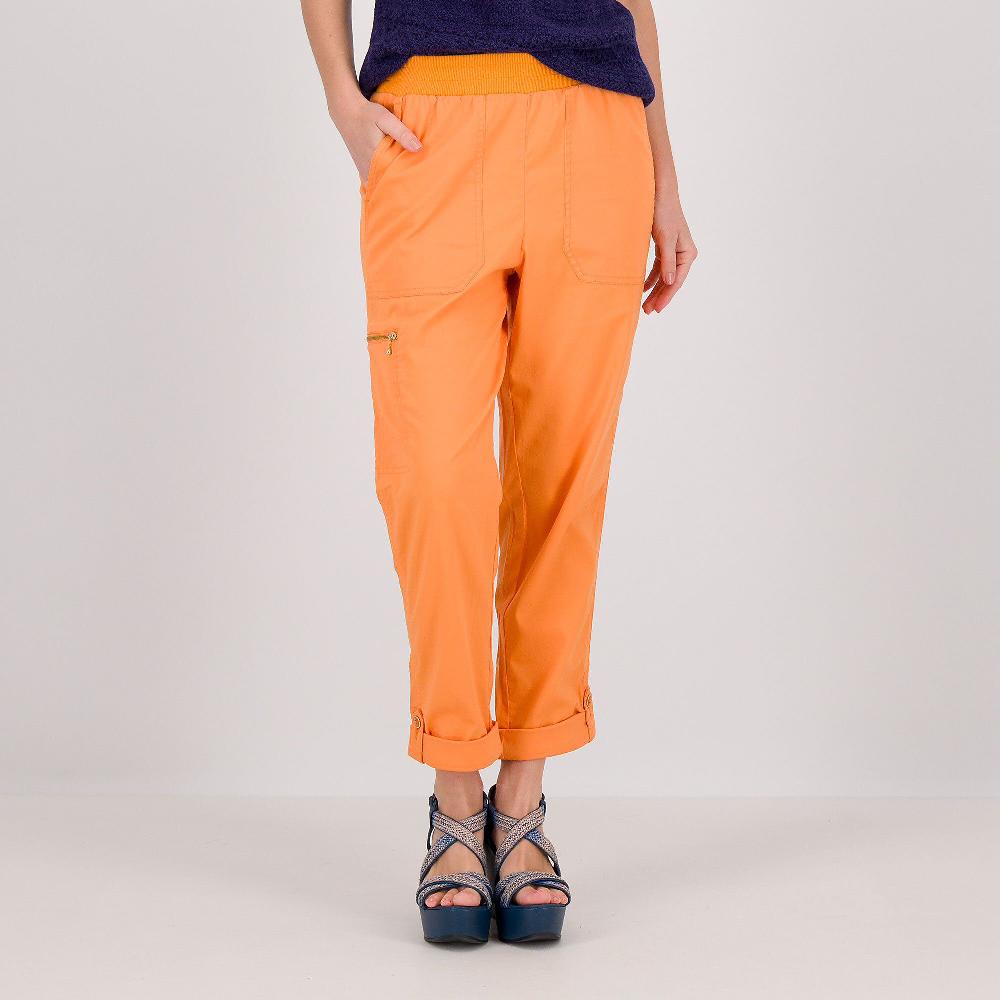 QVC Isaac Mizrahi Live Pantaloni in satin con risvolto al fondo