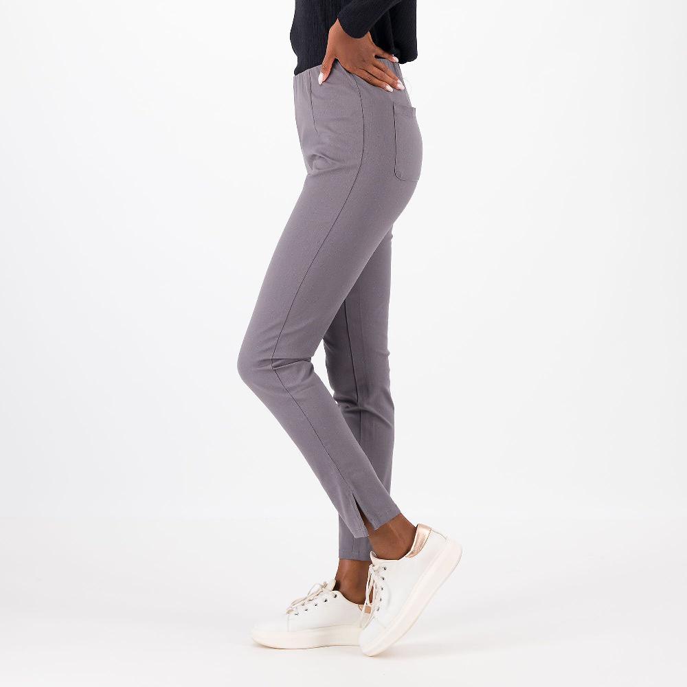 QVC Isaac Mizrahi Live Pantaloni In Tessuto Elasticizzato Con Spacchi
