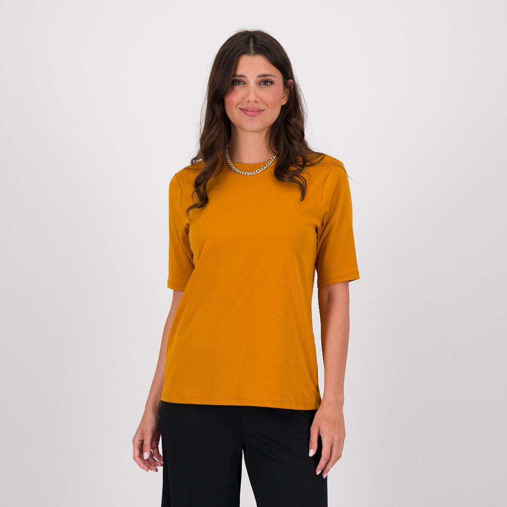 QVC Isaac Mizrahi Live T-Shirt a maniche corte in jersey di cotone elasticizzato