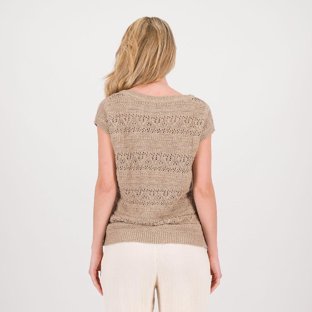 QVC Isaac Mizrahi Live T-Shirt A Maniche Corte In Pizzo Crochet