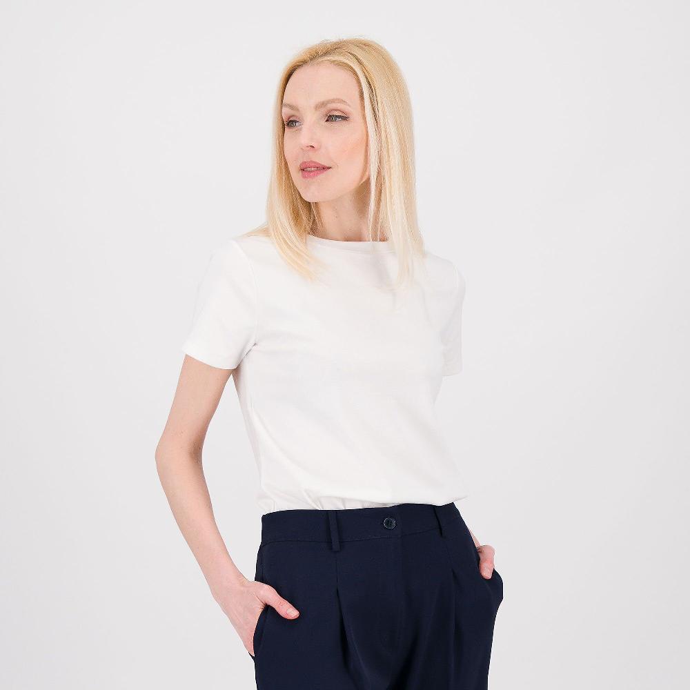 QVC Isaac Mizrahi Live T-shirt in jersey di cotone stretch fondo tulipano