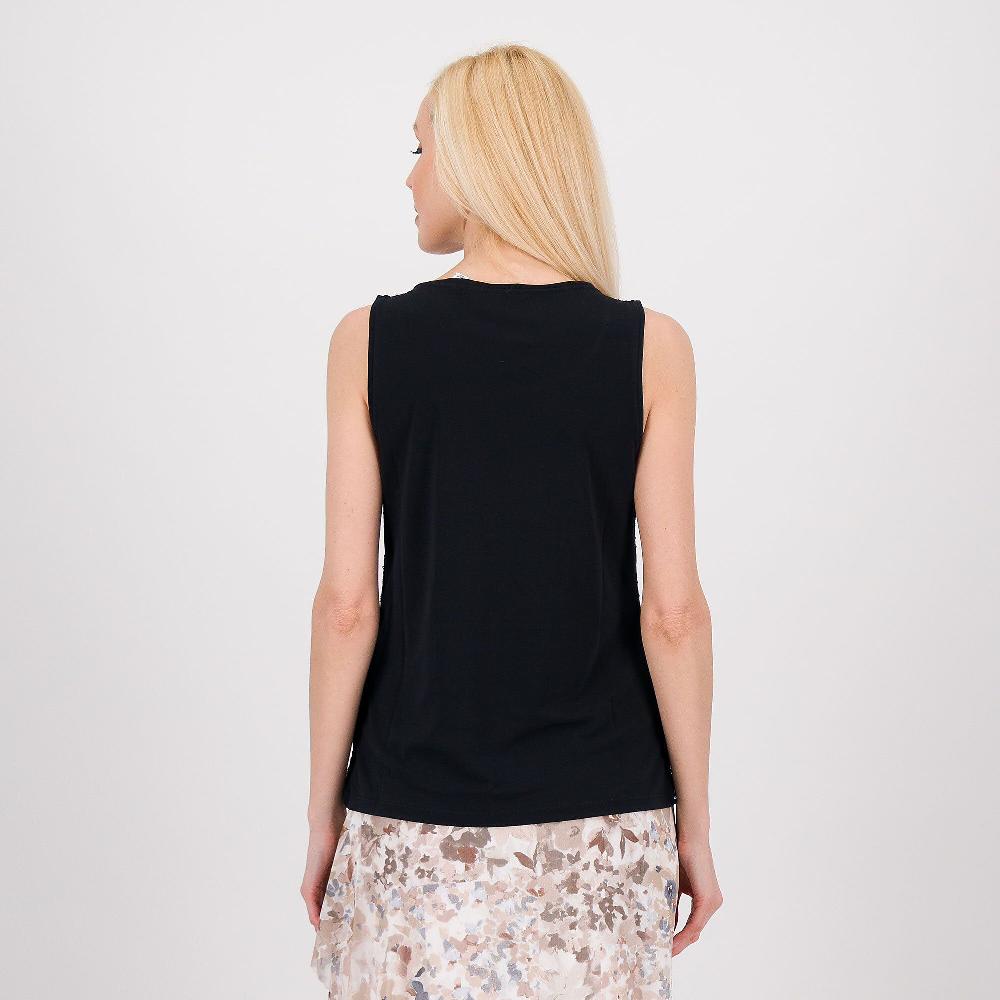 QVC Isaac Mizrahi Live Top Smanicato In Jersey Con Paillettes