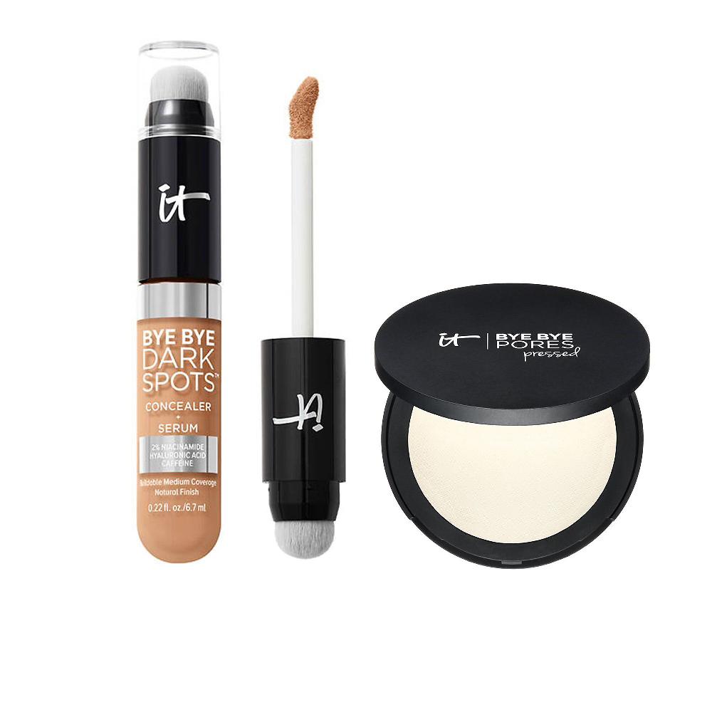 QVC IT Cosmetics Correttore Bye Bye Dark Spots e cipria Bye Bye Pores