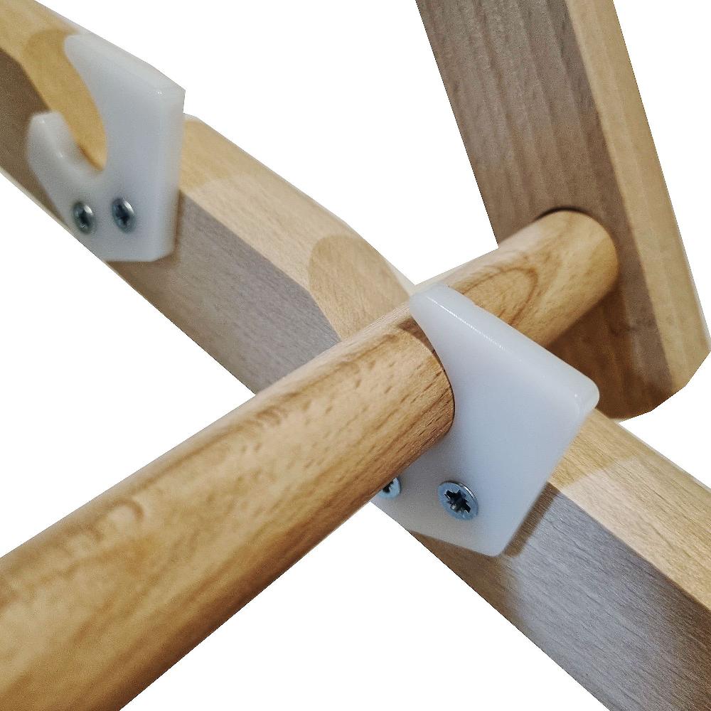 QVC Italiadoc "Betty Lusso" Sdraio Mare In Legno Di Faggio Pieghevole Altezza 3 Posizioni