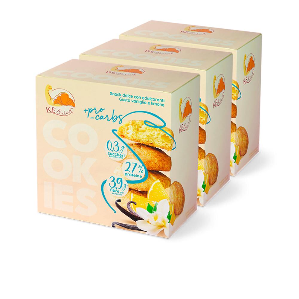 QVC Ke Bakery Cookies 3 snack per colazione in confezioni da 2