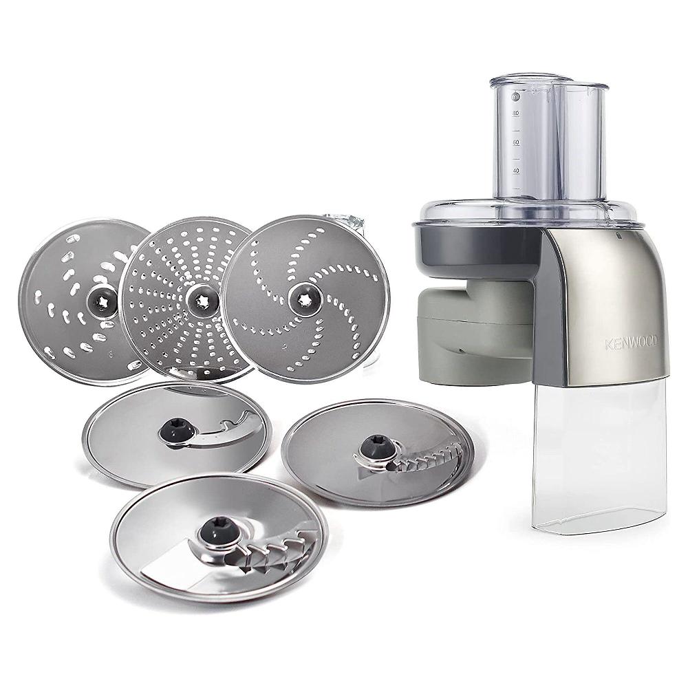QVC Kenwood Accessorio tagliaverdure 7 dischi in acciaio inox monotaglio
