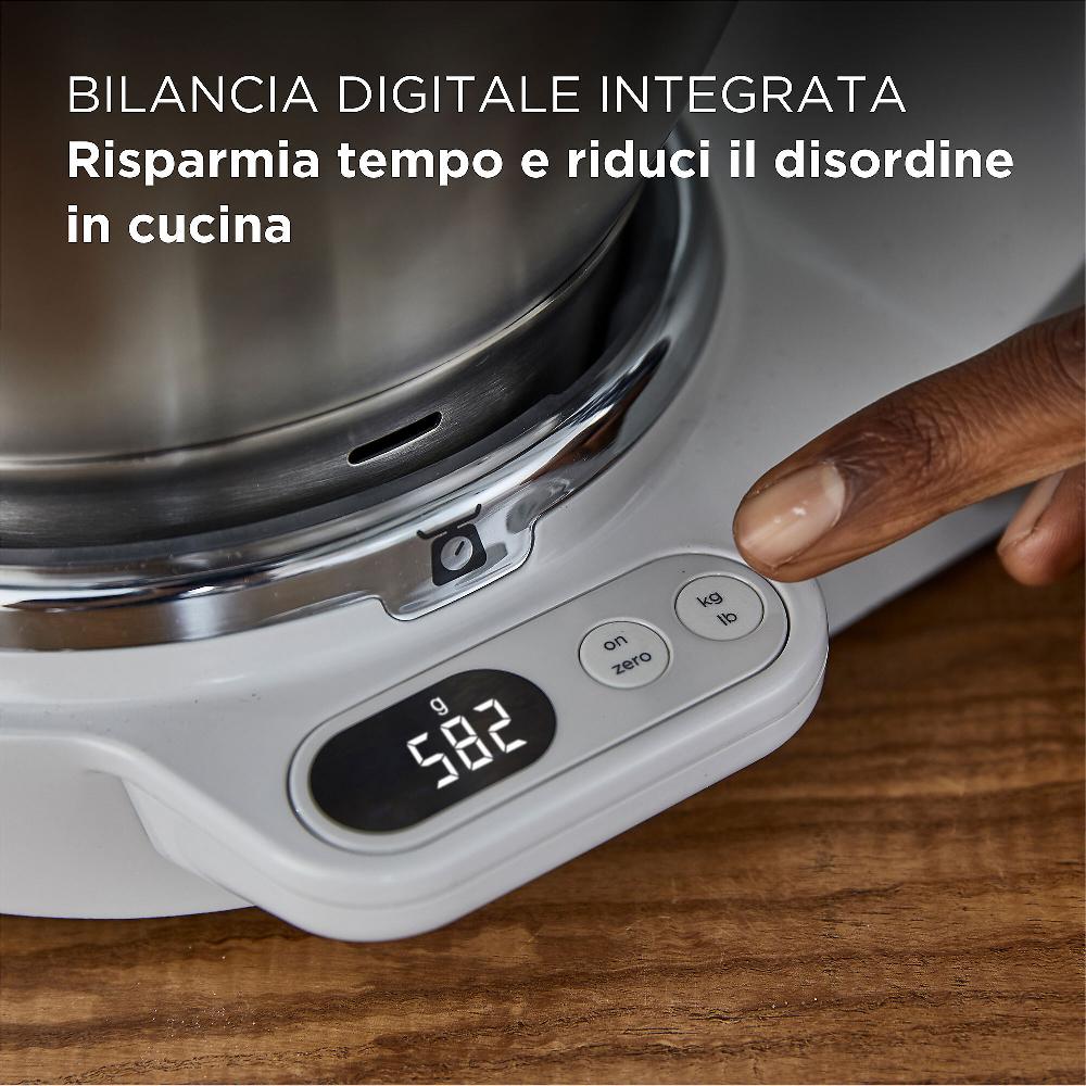 QVC Kenwood Planetaria Titanium Chef Baker Con 2 Ciotole E Accessori