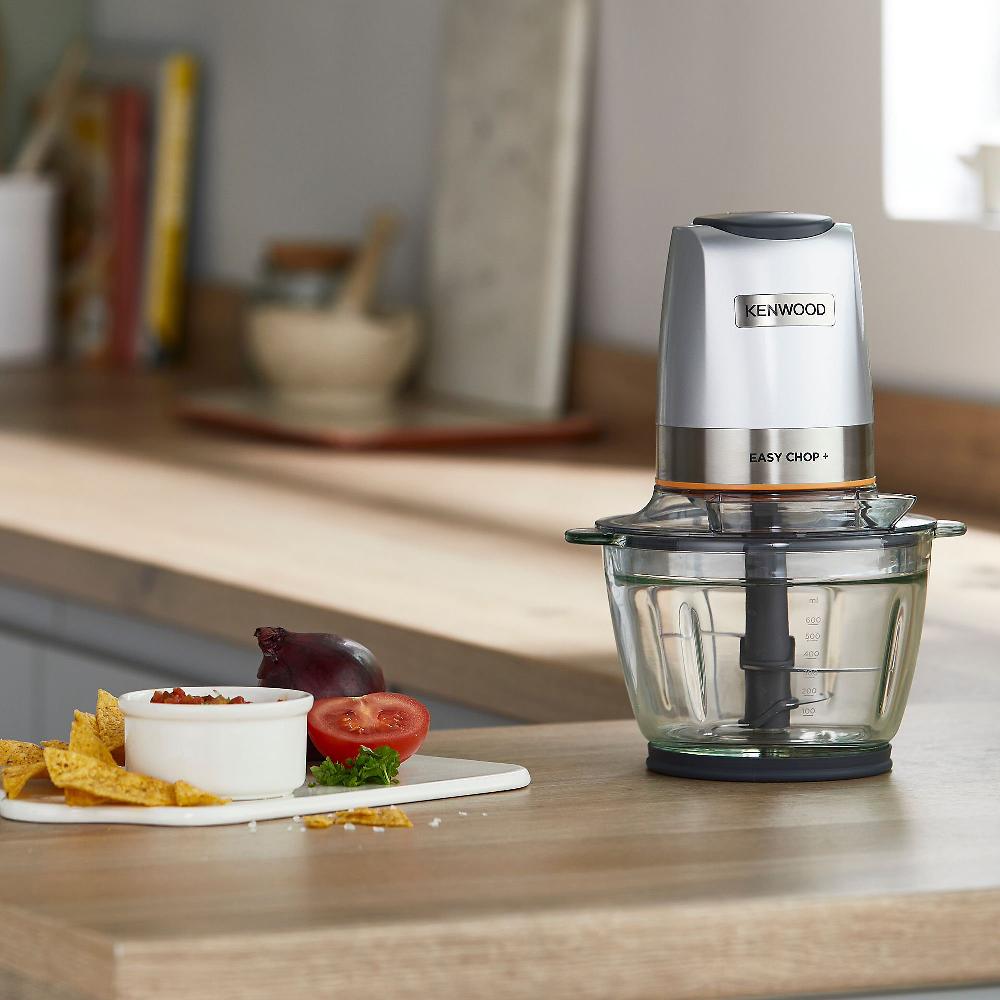 QVC Kenwood Tritatutto Easy Chop+ 4 lame con ciotola 0.6l