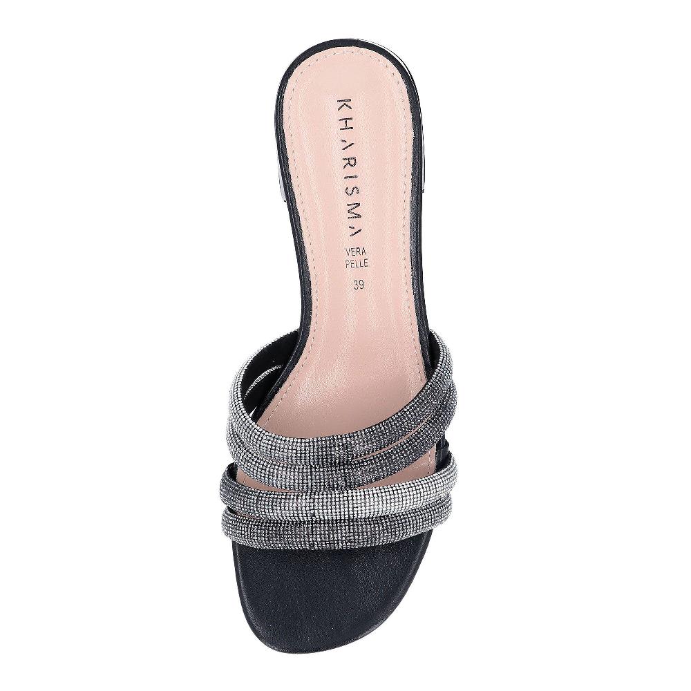 QVC Kharisma Sandali A Ciabatta Con Fascette In Strass