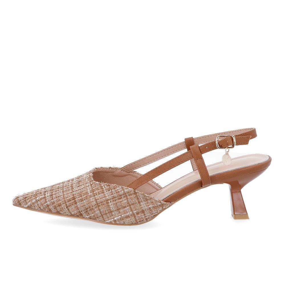 QVC Kharisma Sandali Sling Back Con Tacco E Punta Sfilata