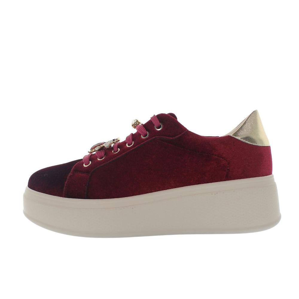 QVC Kharisma Sneaker con inserti metal e gioiello suola 4 5cm