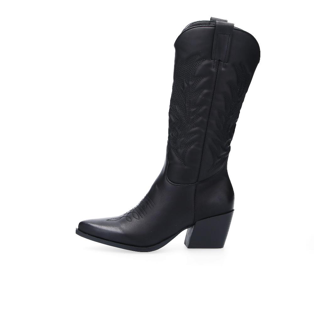 QVC Kharisma Stivali Alti Stile Texano Con Cuciture Tacco 6 5cm