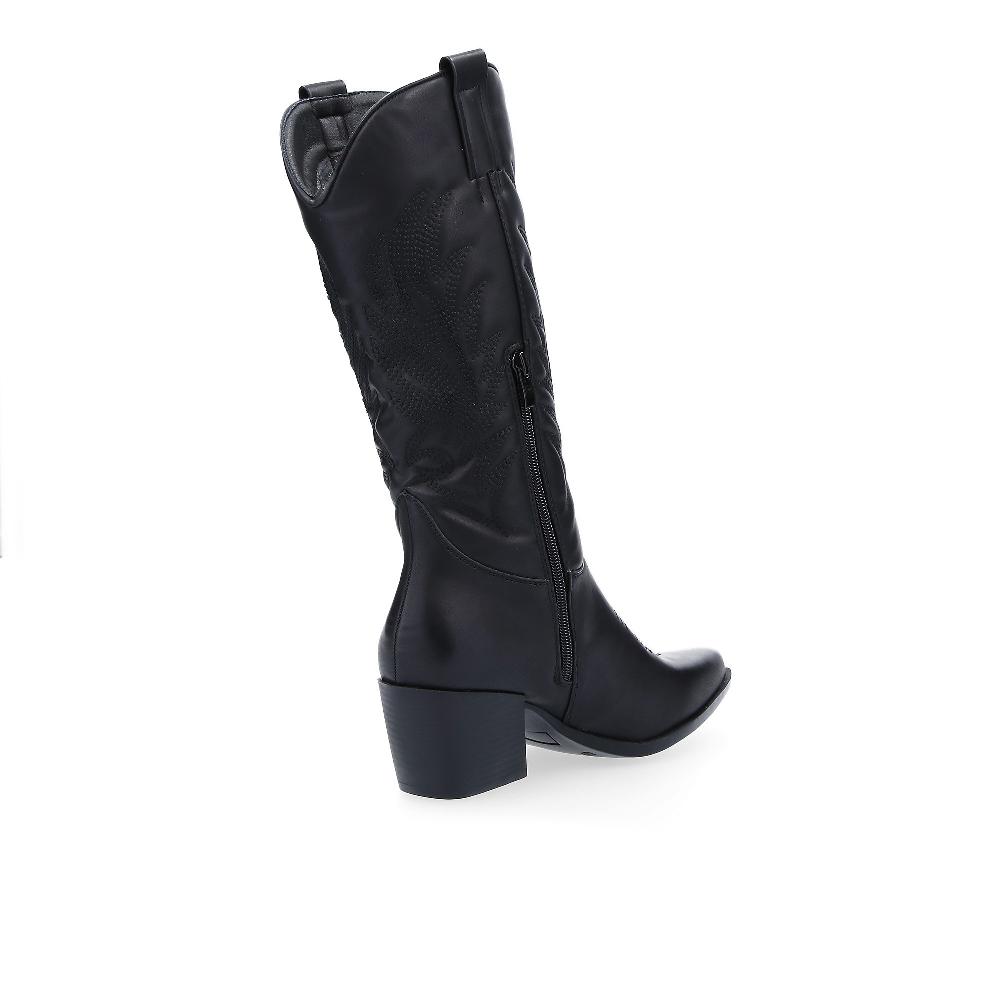 QVC Kharisma Stivali Alti Stile Texano Con Cuciture Tacco 6 5cm