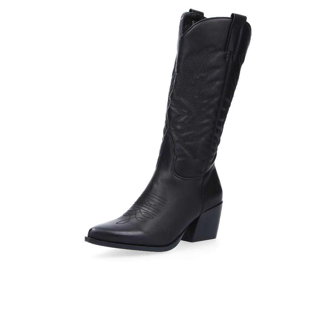 QVC Kharisma Stivali alti stile texano con cuciture tacco 6 5cm