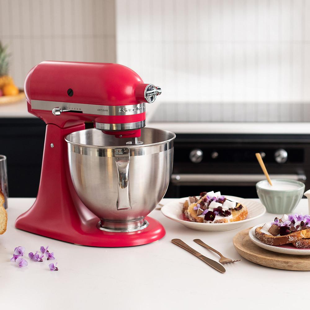 QVC KitchenAid Planetaria Artisan tonalità Hibiscus 5KSM195PS