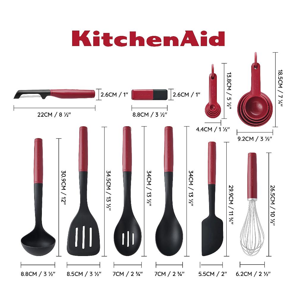 QVC KitchenAid Set 20 Accessori Da Cucina Lavabili In Lavastoviglie