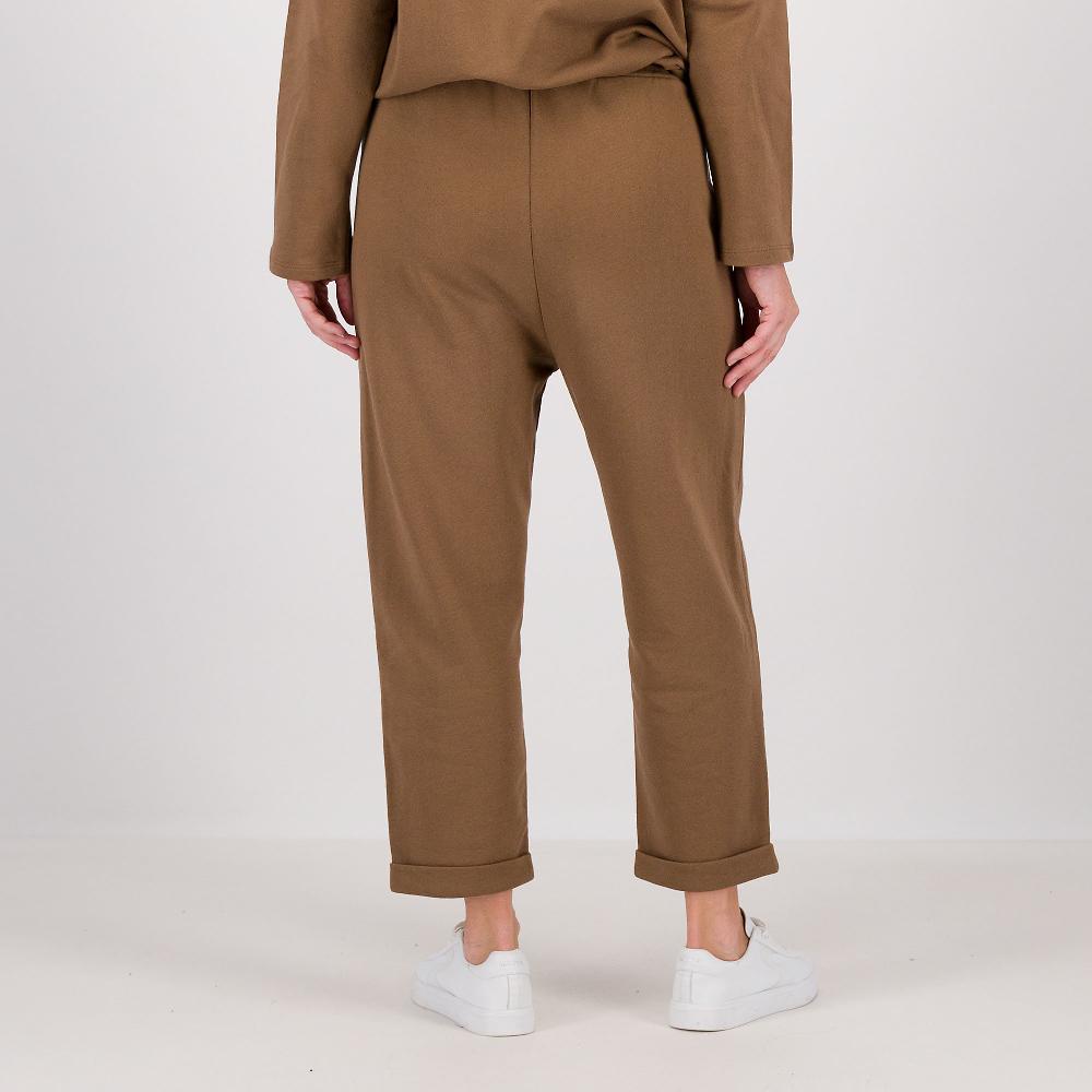 QVC L'Una Pantaloni Jogger In Felpa Con Risvolto Al Fondo