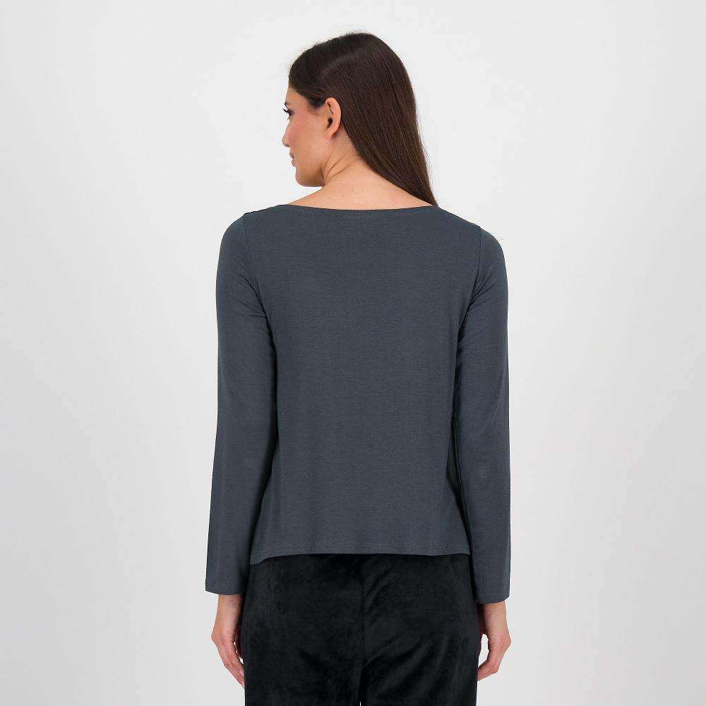 QVC L'Una T-shirt In Jersey Di Viscosa E Modal Con Pizzo
