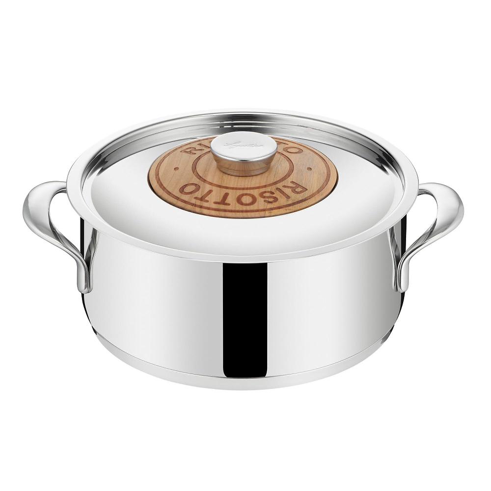 QVC Lagostina Pentola 20 cm in acciaio inox Emozione con coperchio