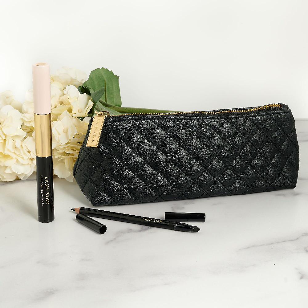 QVC Lash Star Beauty Eyeliner Pure Pigment E Mascara Full Control + Bag