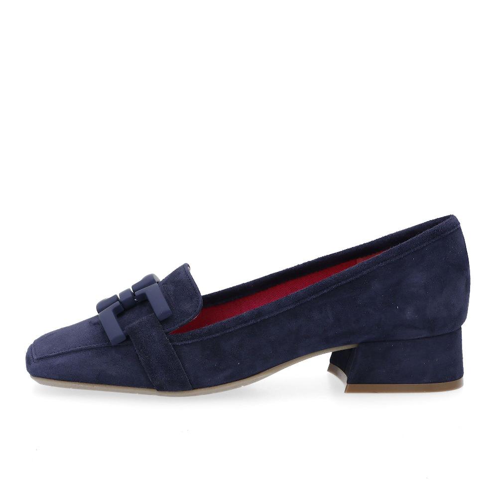 QVC Le Babe Mocassino In Pelle Motivo Morsetto Tacco 3 2 Cm Made In Italy