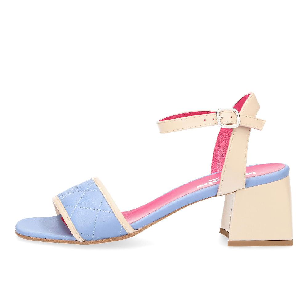 QVC Le Babe Sandali In Pelle Con Fascia E Tacco 6cm