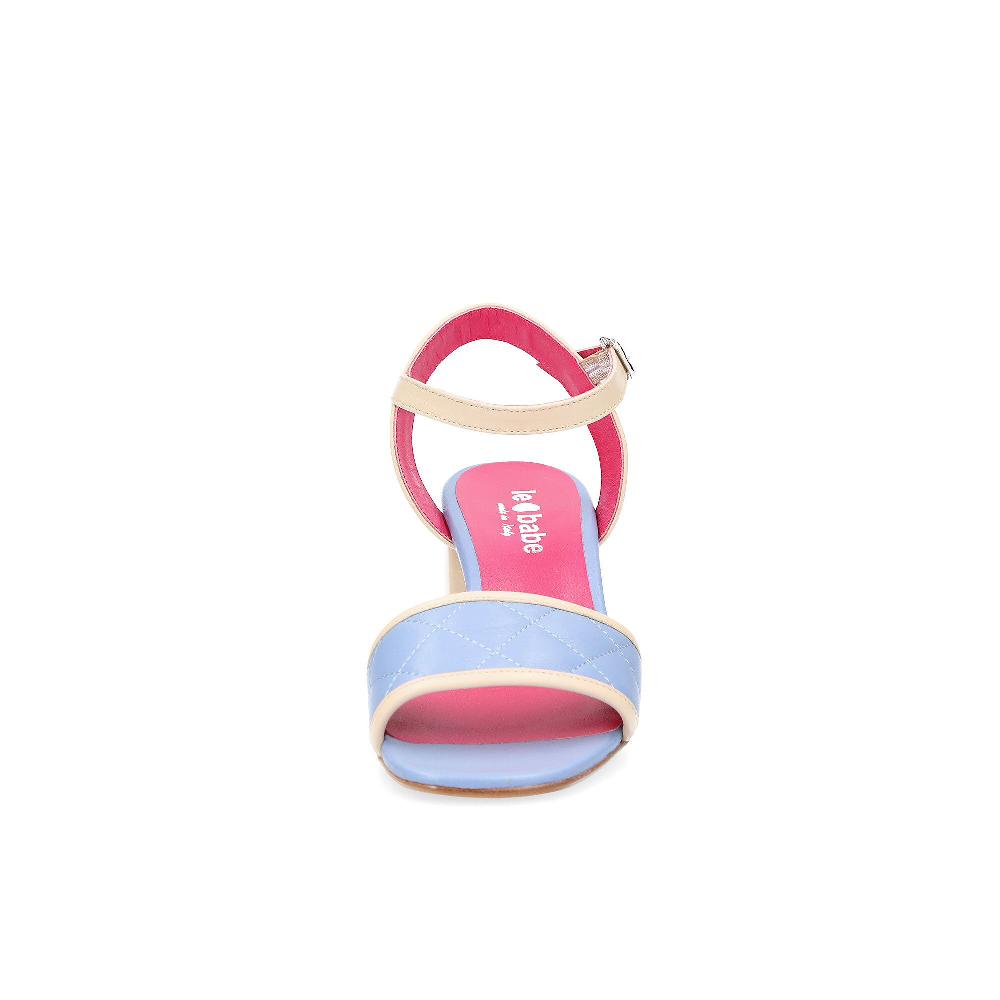 QVC Le Babe Sandali In Pelle Con Fascia E Tacco 6cm