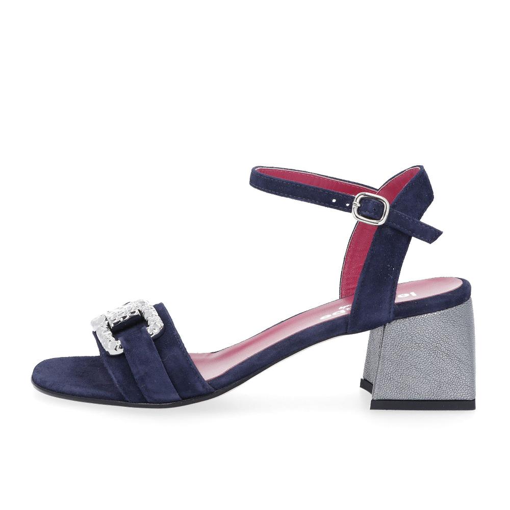 QVC Le Babe Sandali In Pelle Con Morsetto Tacco 6cm