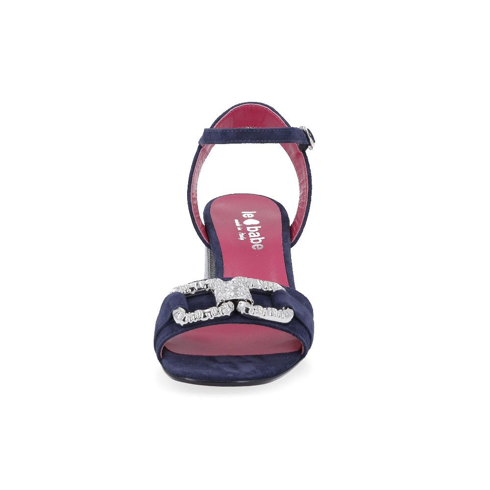QVC Le Babe Sandali In Pelle Con Morsetto Tacco 6cm