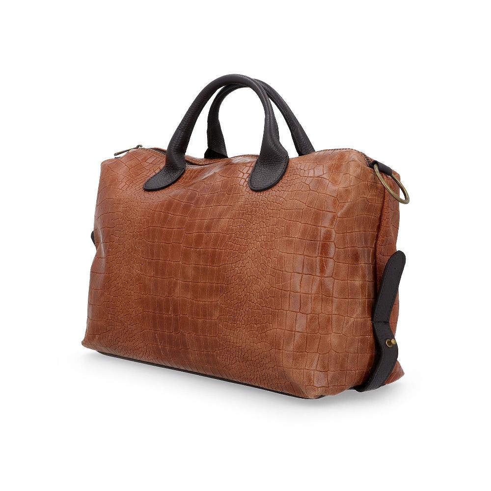 QVC Le Corone Bags Borsa A Mano Angelina In Pelle Stampa Cocco