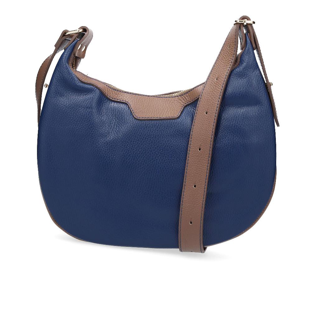 QVC Le Corone Bags Borsa A Mano E Spalla Luna-Bi In Pelle Bicolore