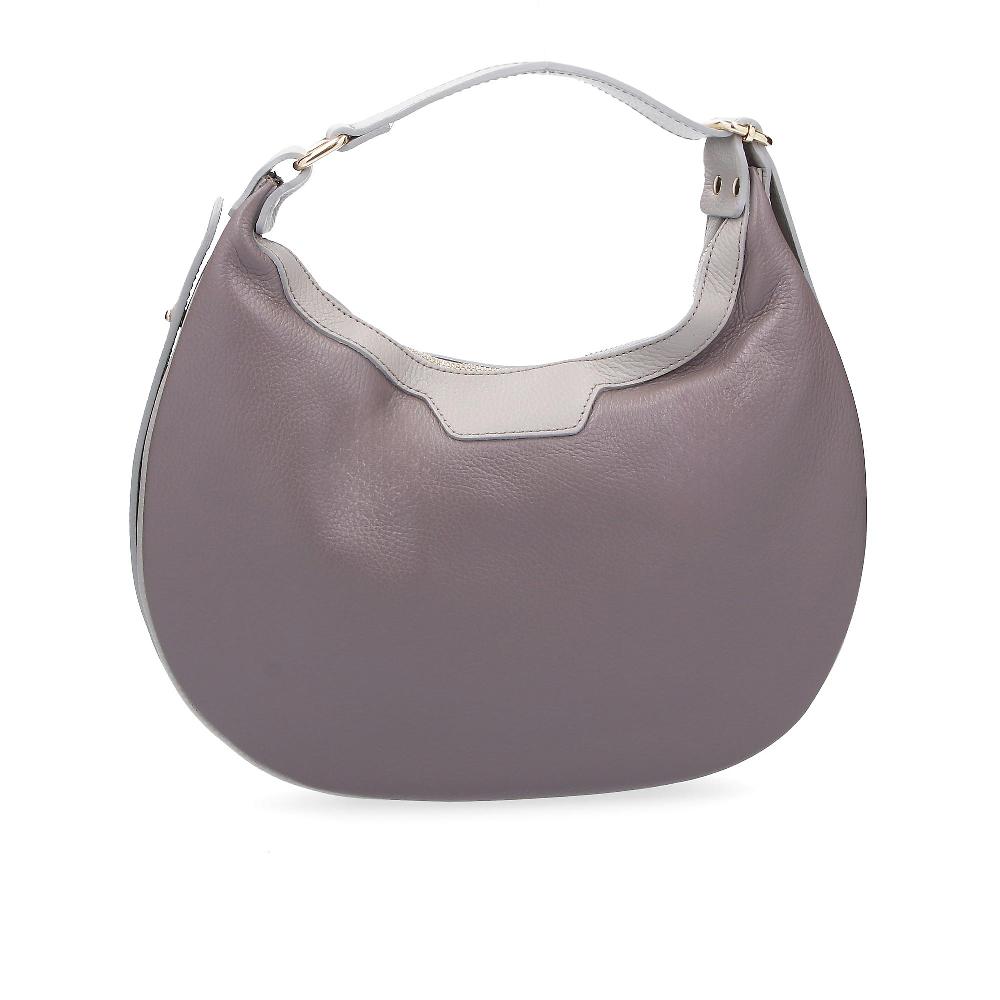 QVC Le Corone Bags Borsa a mano e spalla Luna-Bi in pelle bicolore