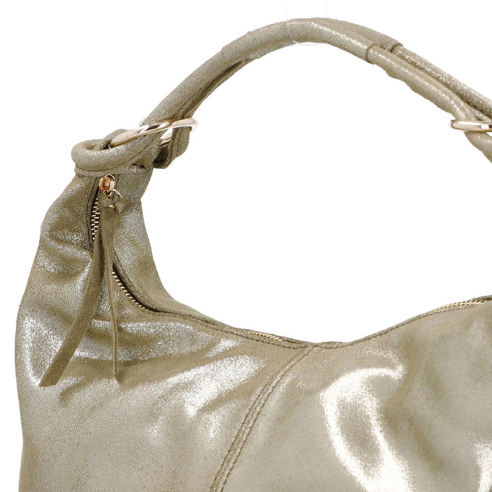 QVC Le Corone Bags Borsa A Mano/spalla In Pelle Effetto Glossy