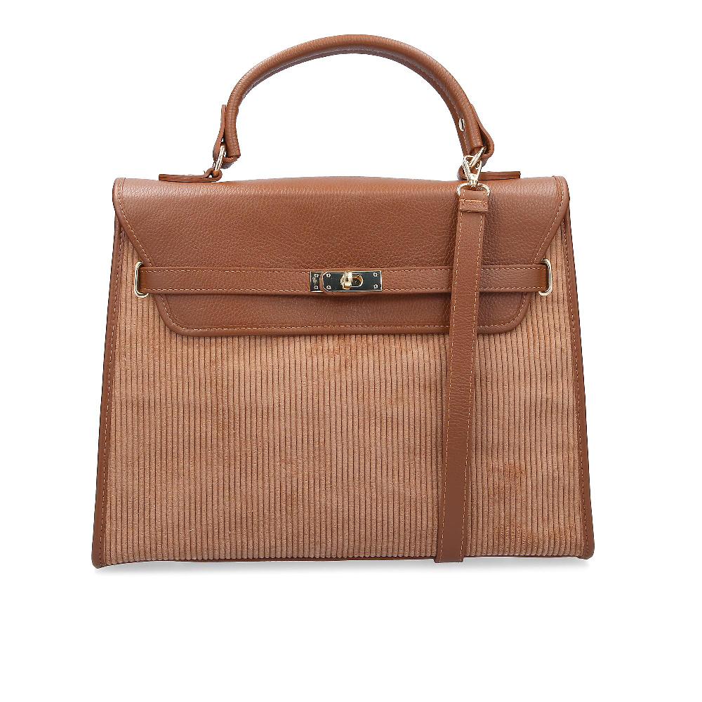 QVC Le Corone Bags Borsa A Mano Velvet Bag In Pelle E Velluto Con Patta