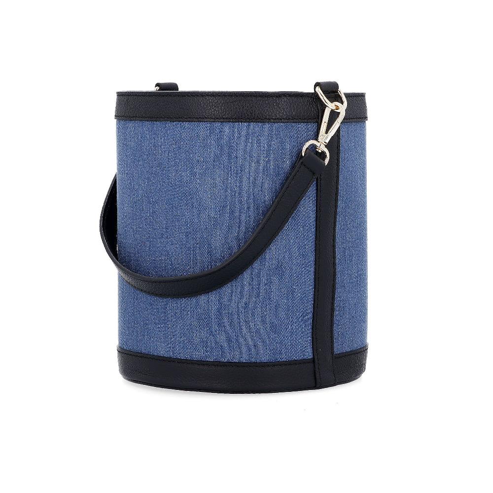 QVC Le Corone Bags Borsa A Secchiello Con Coulisse E Nappine