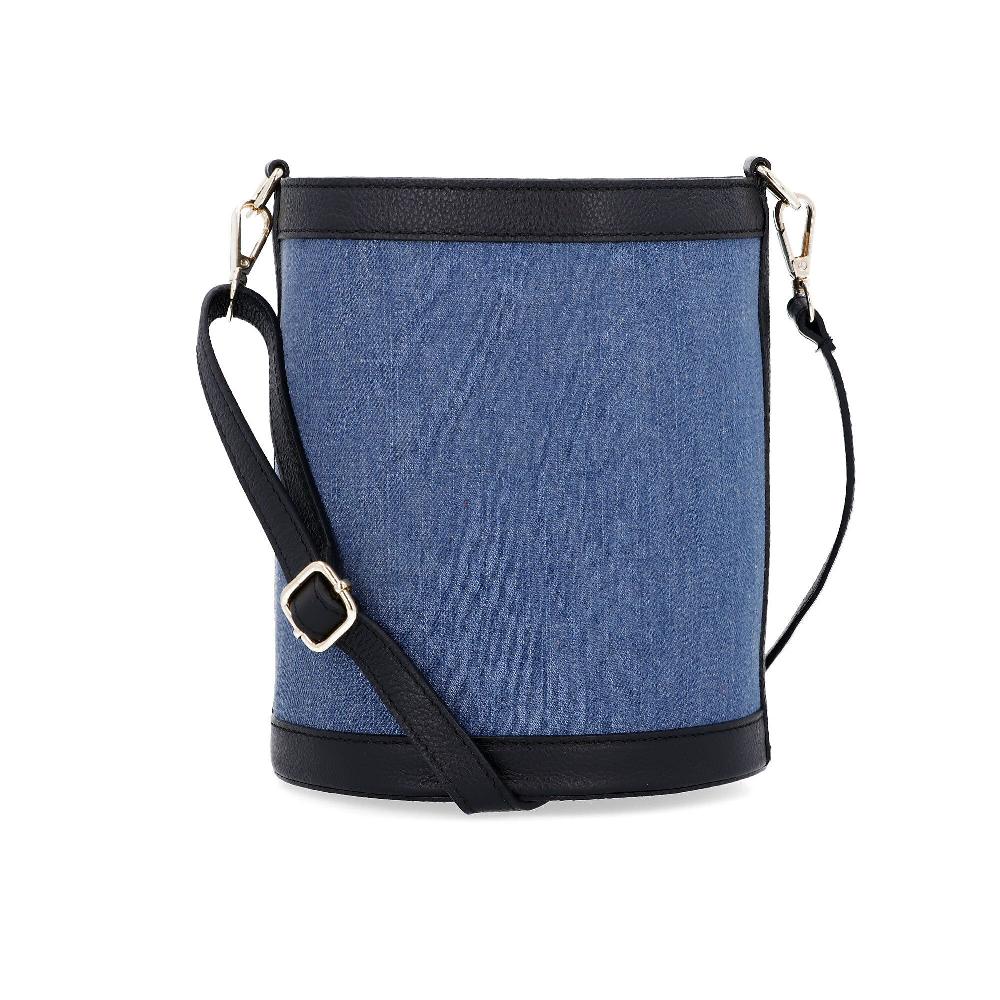 QVC Le Corone Bags Borsa a secchiello con coulisse e nappine