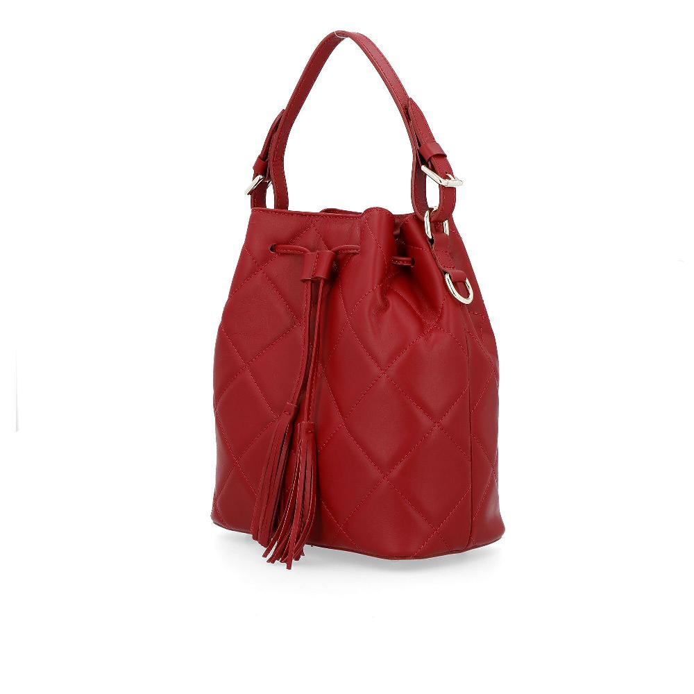 QVC Le Corone Bags Borsa A Secchiello In Pelle Effetto Matelassé Nerina