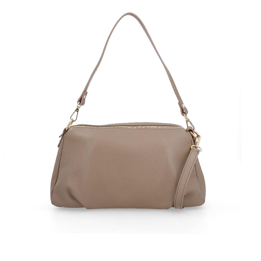 QVC Le Corone Bags Borsa a spalla in pelle con pieghe