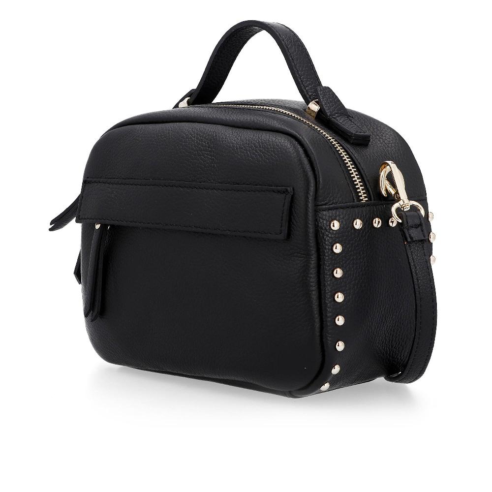 QVC Le Corone Bags Borsa A Tracolla Borky In Pelle Con Borchiette