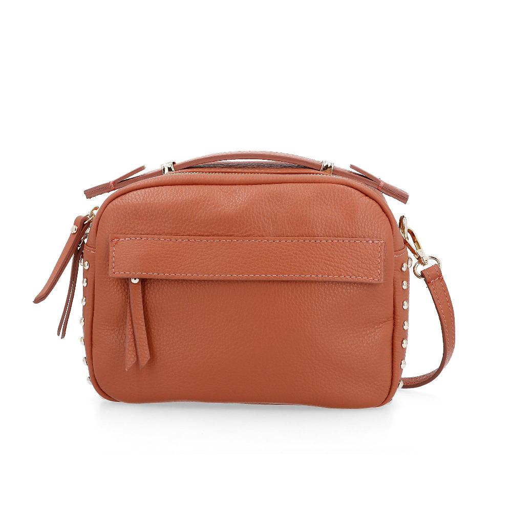 QVC Le Corone Bags Borsa a tracolla Borky in pelle con borchiette