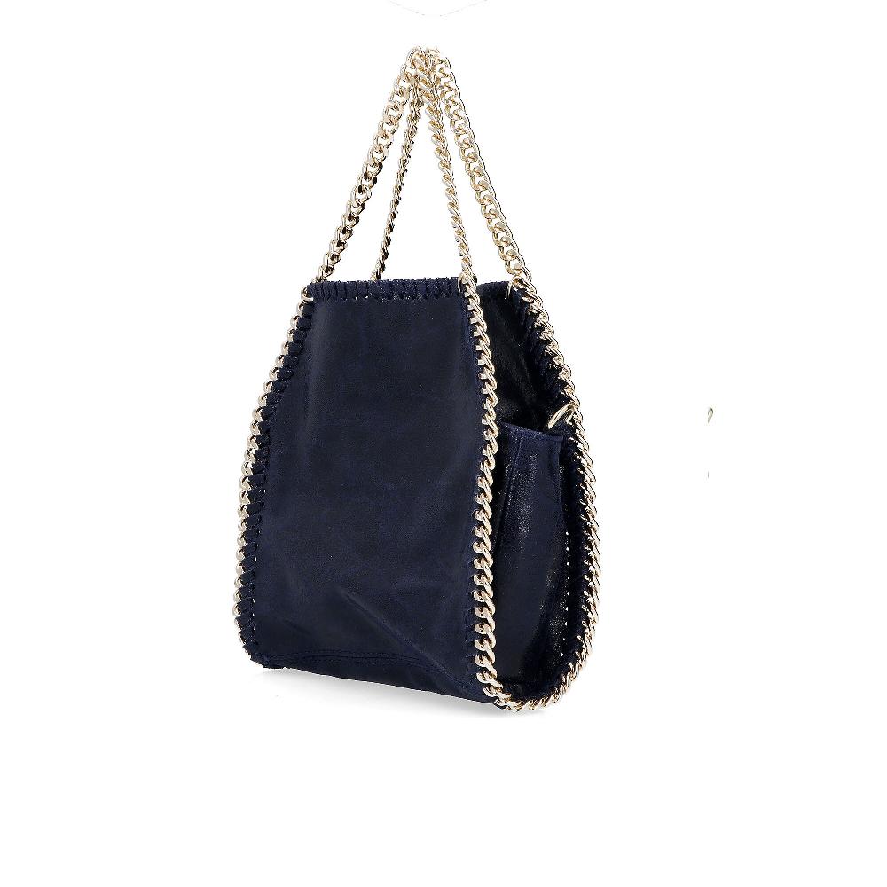 QVC Le Corone Bags Borsa A Tracolla Mano Con Profili In Catena