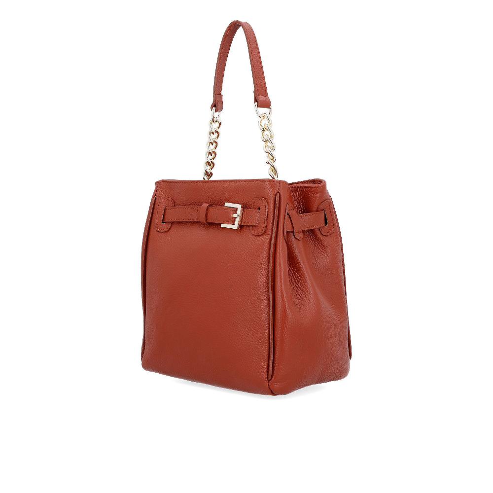 QVC Le Corone Bags Borsa Asia In Pelle Dollaro Design A Secchiello